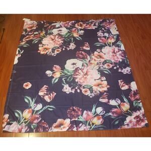 Fabric Panel Wall Hanging Art 60 x 51 "Pink Floral" New